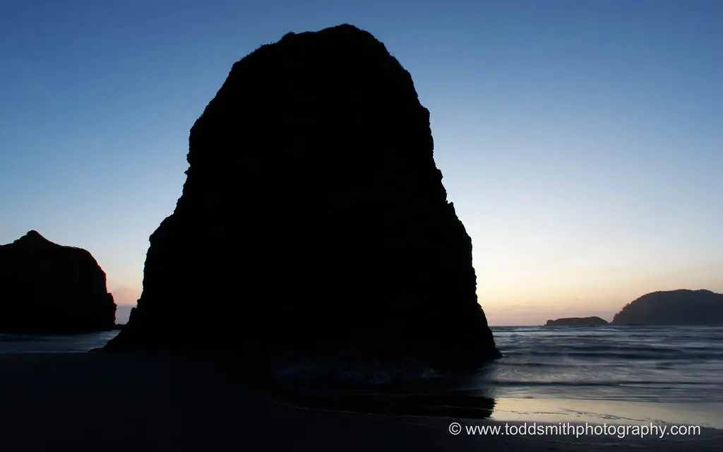 haystack along the Oregon coast